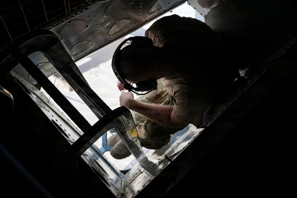 KC-135 refuels F-35As during security operations