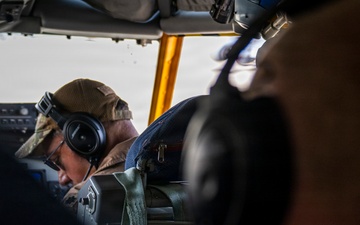 KC-135 refuels F-35As during security operations