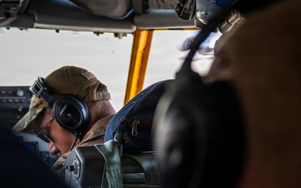 KC-135 refuels F-35As during security operations