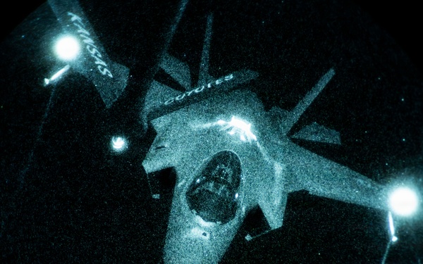 KC-135 refuels F-35As during security operations