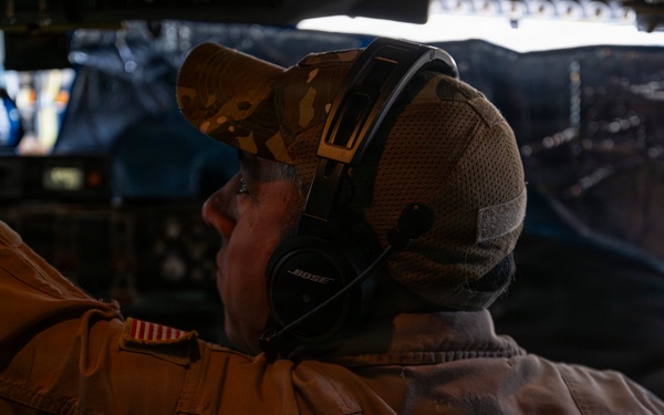 KC-135 supports security operations with F-35 aerial refueling