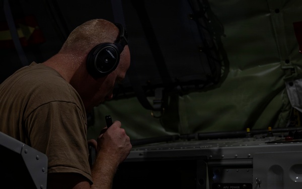 KC-135 supports security operations with F-35 aerial refueling