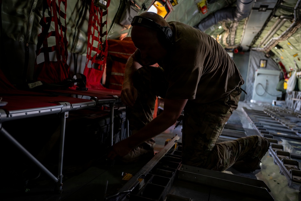 KC-135 supports security operations with F-35 aerial refueling