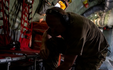 KC-135 supports security operations with F-35 aerial refueling