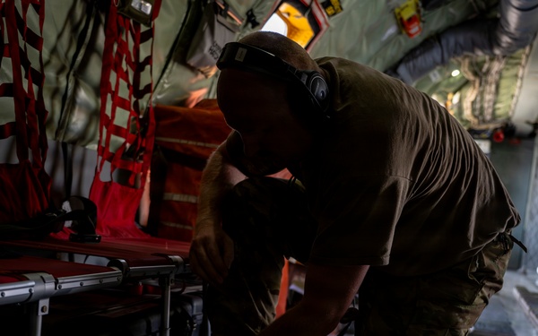 KC-135 supports security operations with F-35 aerial refueling