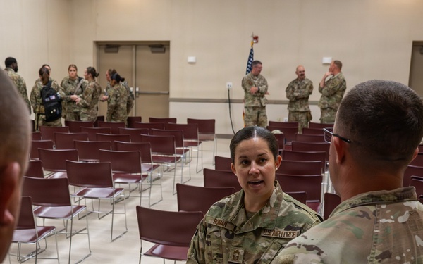 181st Intelligence Wing leadership visit units at annual training
