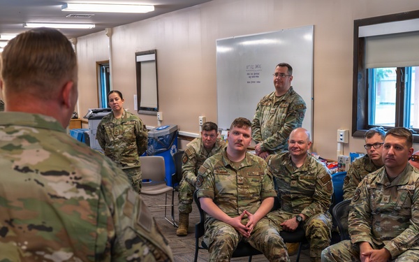 181st Intelligence Wing leadership visit units at annual training