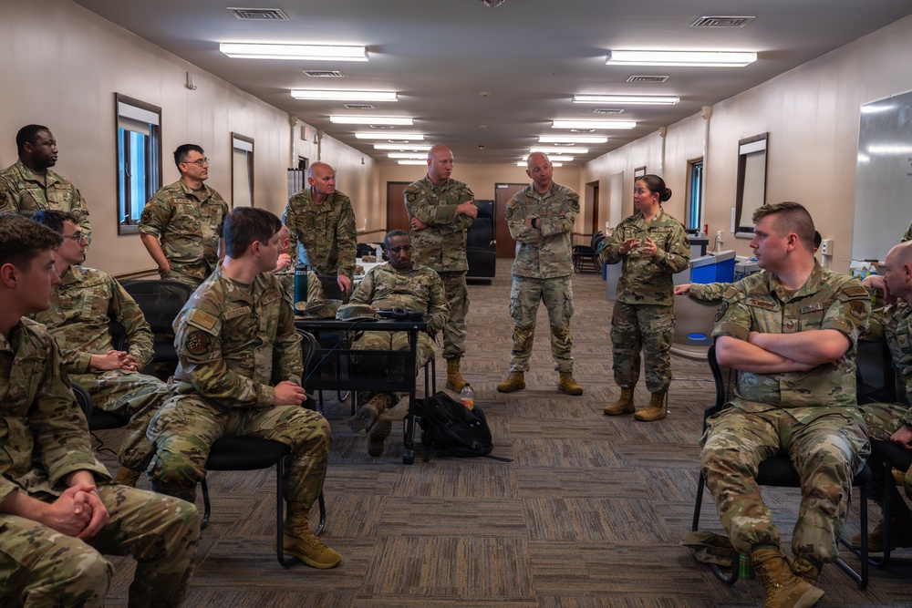 181st Intelligence Wing leadership visit units at annual training