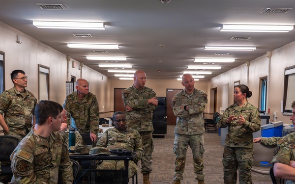 181st Intelligence Wing leadership visit units at annual training