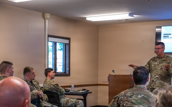 181st Intelligence Wing leadership visit units at annual training
