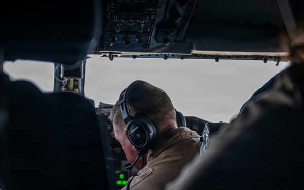 KC-135 enables F-35 operations through aerial refueling in CENTCOM