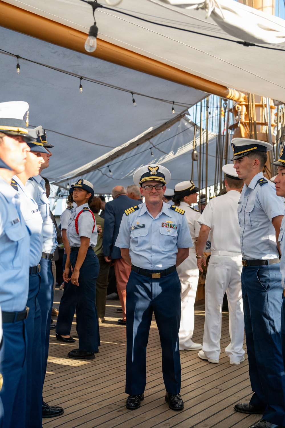 Coast Guard Cutter Eagle, senior leaders participate in Sail250 Virginia events