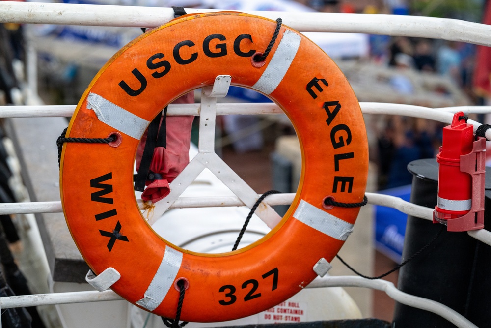 Coast Guard Cutter Eagle, senior leaders participate in Sail250 Virginia events