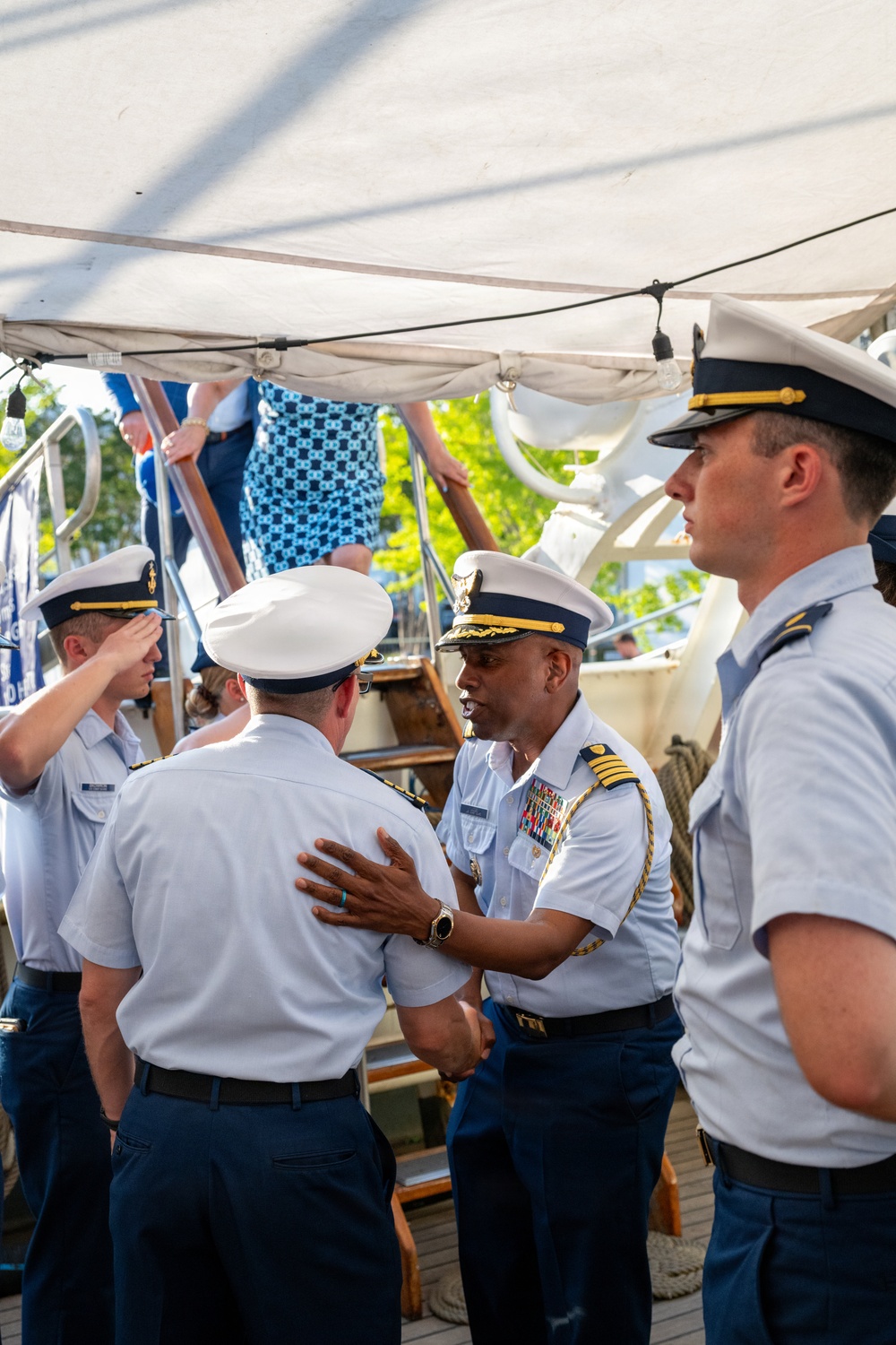 Coast Guard Cutter Eagle, senior leaders participate in Sail250 Virginia events