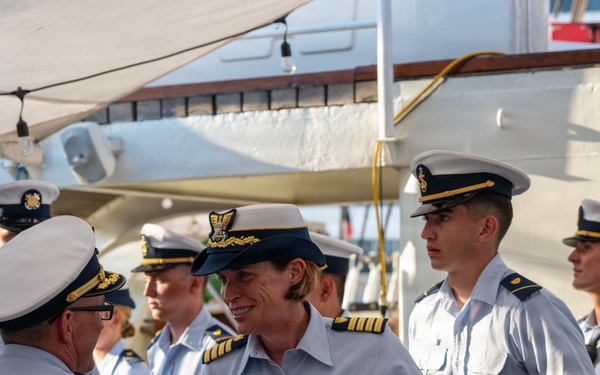 Coast Guard Cutter Eagle, senior leaders participate in Sail250 Virginia events