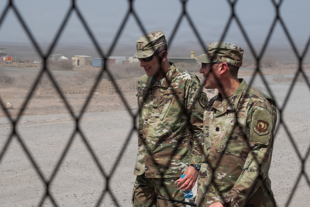 406th AEW Commander Visits Djibouti