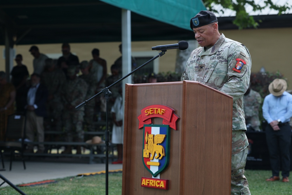 SETAF-AF conducts change of command ceremony
