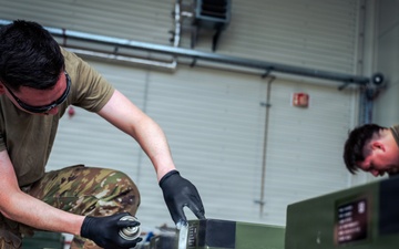 Ramstein munitions experts prepare guided missile stockpiles for shipment