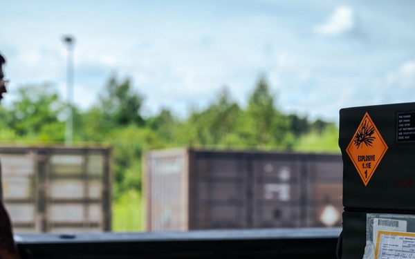 Ramstein munitions experts prepare guided missile stockpiles for shipment