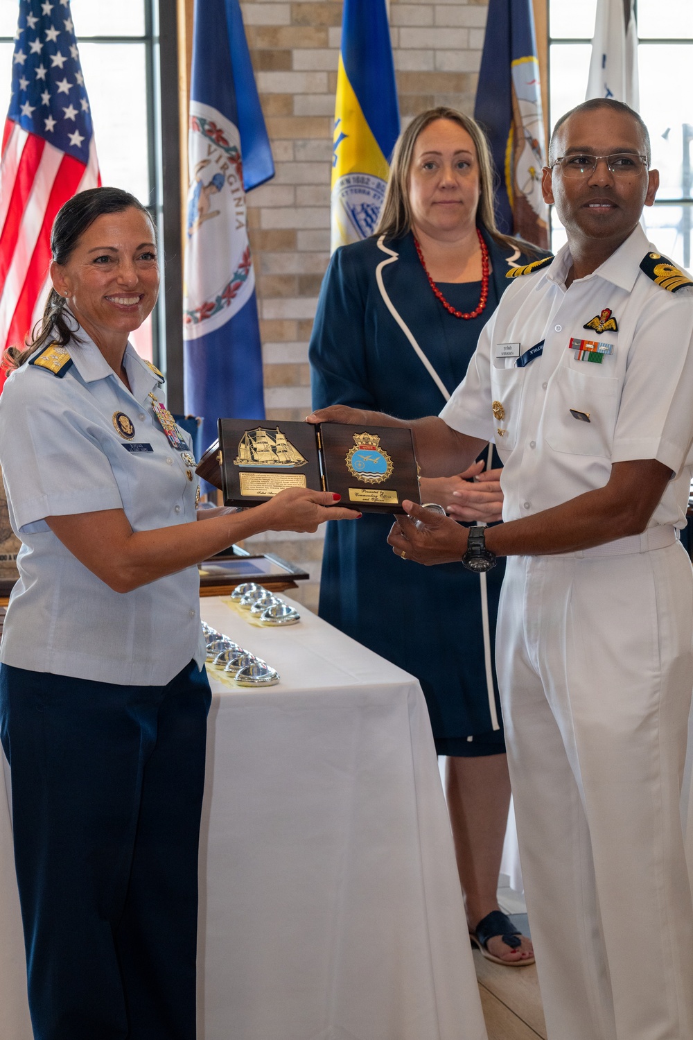 Coast Guard Atlantic Area senior leaders engage with international partners during Sail250 Virginia