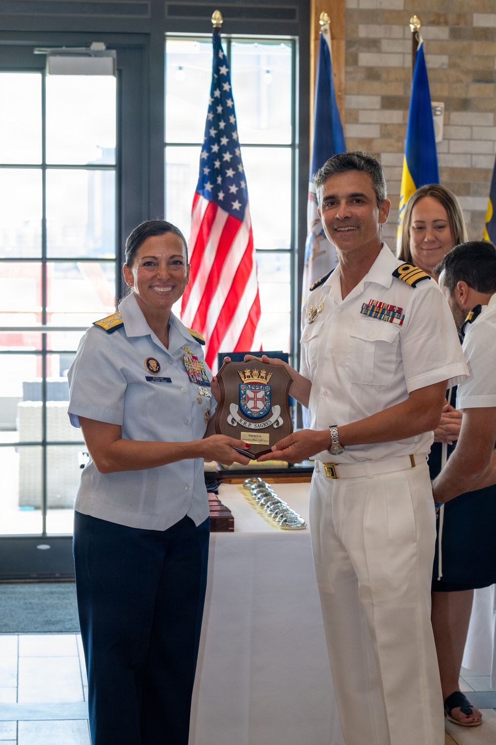 Coast Guard Atlantic Area senior leaders engage with international partners during Sail250 Virginia