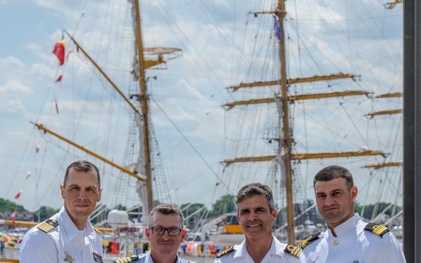 Coast Guard Atlantic Area senior leaders engage with international partners during Sail250 Virginia events