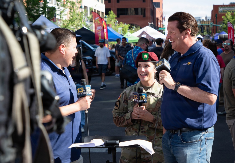 10th Special Forces Group (Airborne) Connects with the Community at Pikes Peak International Hill Climb Fan Fest