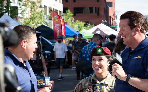 10th Special Forces Group (Airborne) Connects with the Community at Pikes Peak International Hill Climb Fan Fest