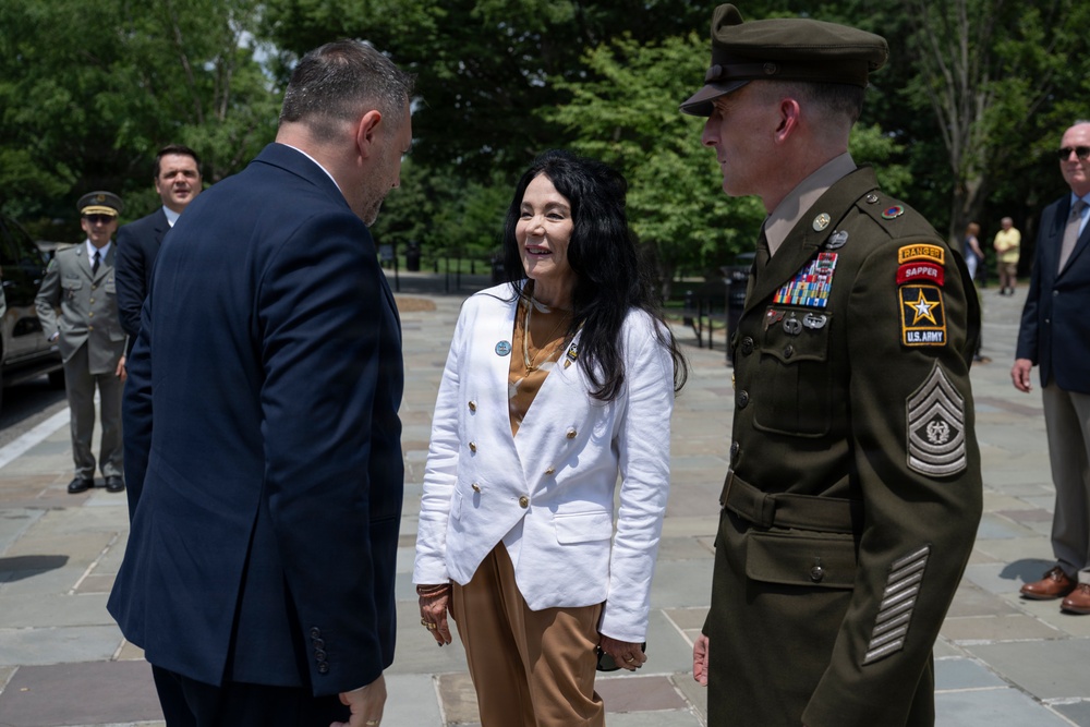 Republic of Albania Minister of Defense Ermal Nufi Visits ANC