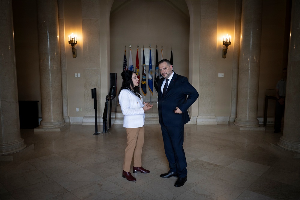 Republic of Albania Minister of Defense Ermal Nufi Visits ANC