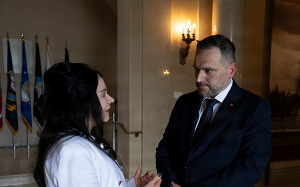 Republic of Albania Minister of Defense Ermal Nufi Visits ANC