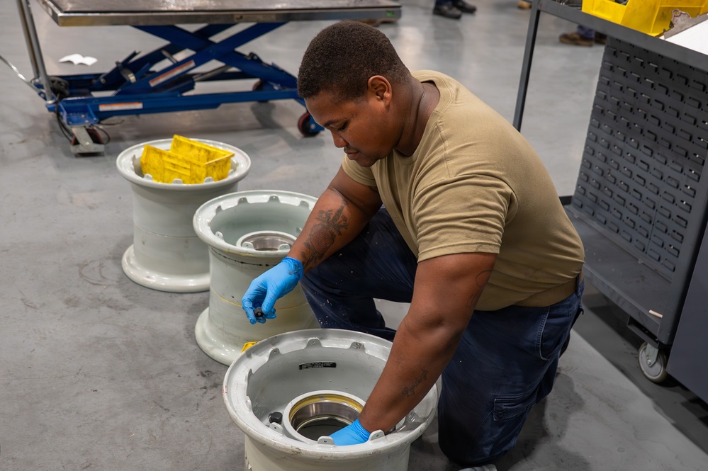 Joint Base Charleston Airmen repair 46% of Air Force C-17 wheels during three-month surge