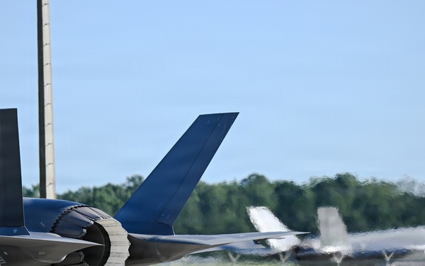 125th Fighter Wing crew chiefs prepare F-35A Lightning II aircraft for flight operations