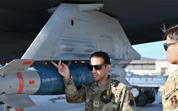 125th Fighter Wing weapons Airmen prepare and load munitions onto F-35A Lightning II aircraft