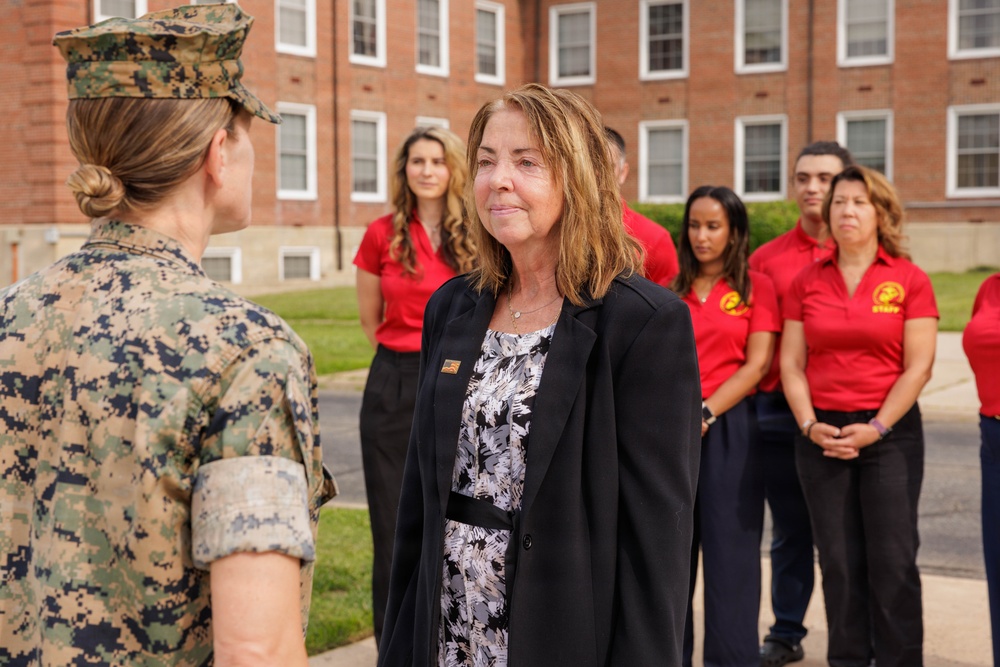 Marine Corps Marathon Office Award Ceremony for Angela Anderson