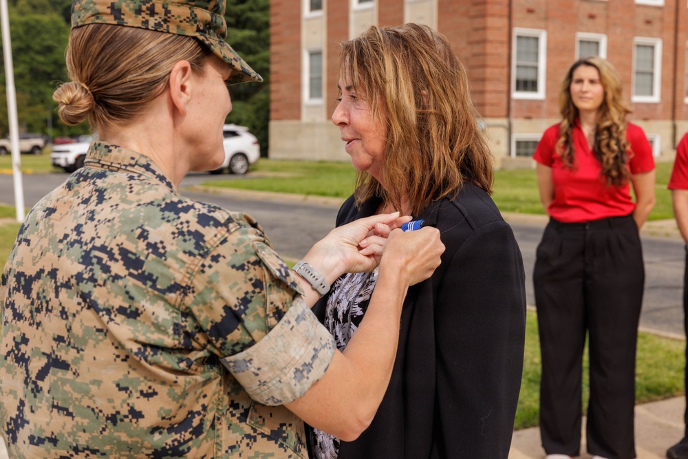 Marine Corps Marathon Office Award Ceremony for Angela Anderson