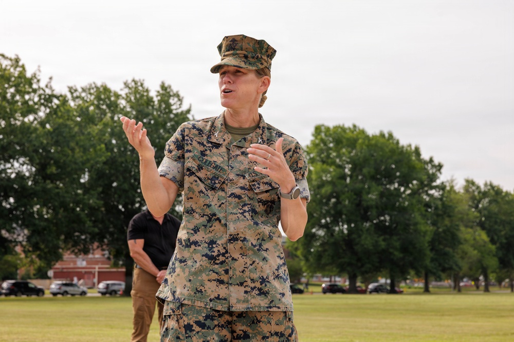 Marine Corps Marathon Office Award Ceremony for Angela Anderson