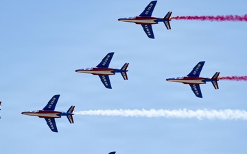 Patrouille de France demo team prepares for Liberté 250 over Joint Base Andrews