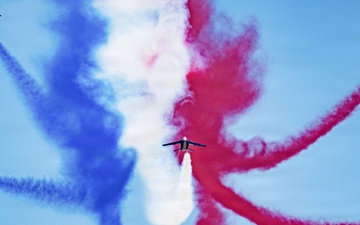 Patrouille de France demo team prepares for Liberté 250 over Joint Base Andrews