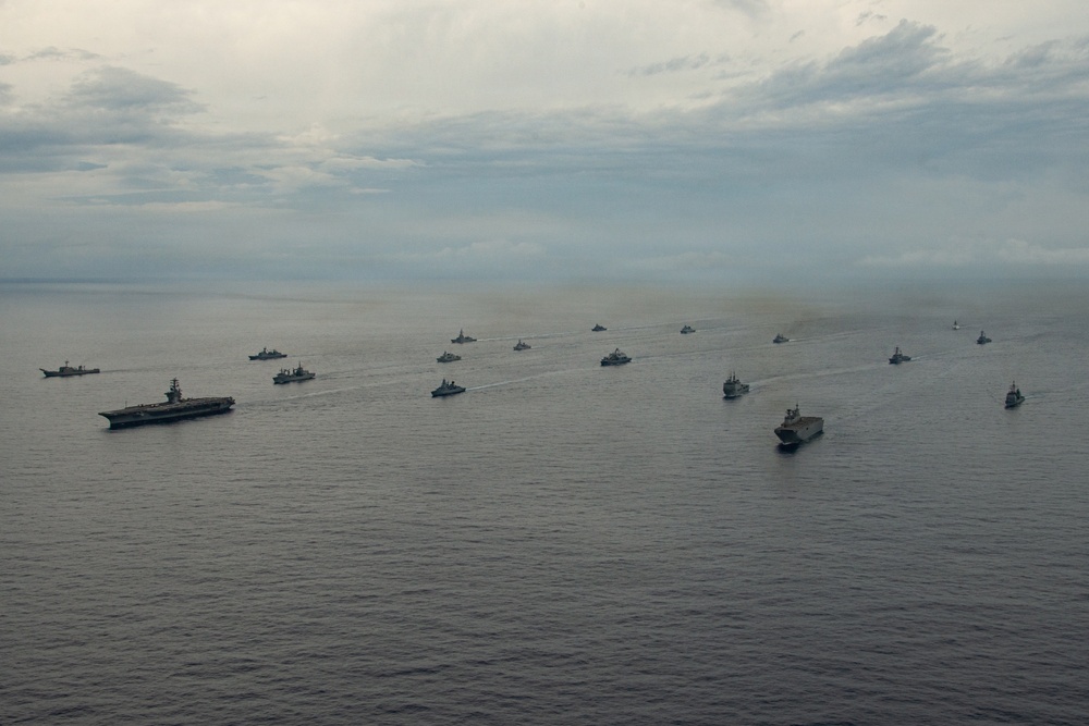 USS Nimitz participates in 13 Fleet Exercise with 13 Partner and Allied Nations