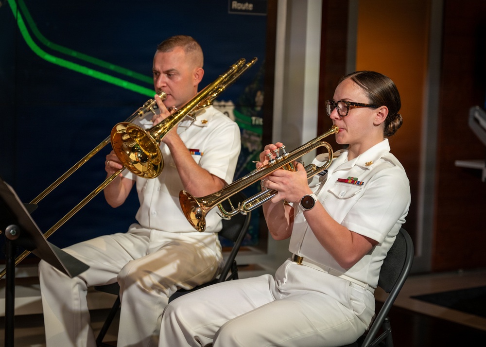 US Navy Band Brass Quintet plays at WJZ-TV Baltimore