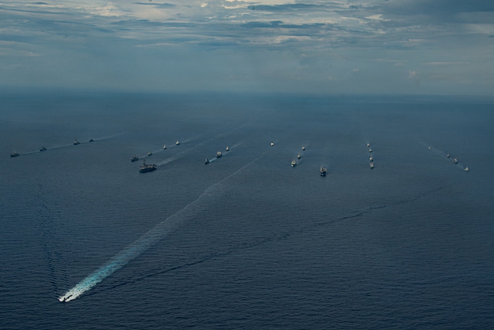 USS Nimitz Participates in 13 Fleet Exercise with 13 Partner and Allied Nations