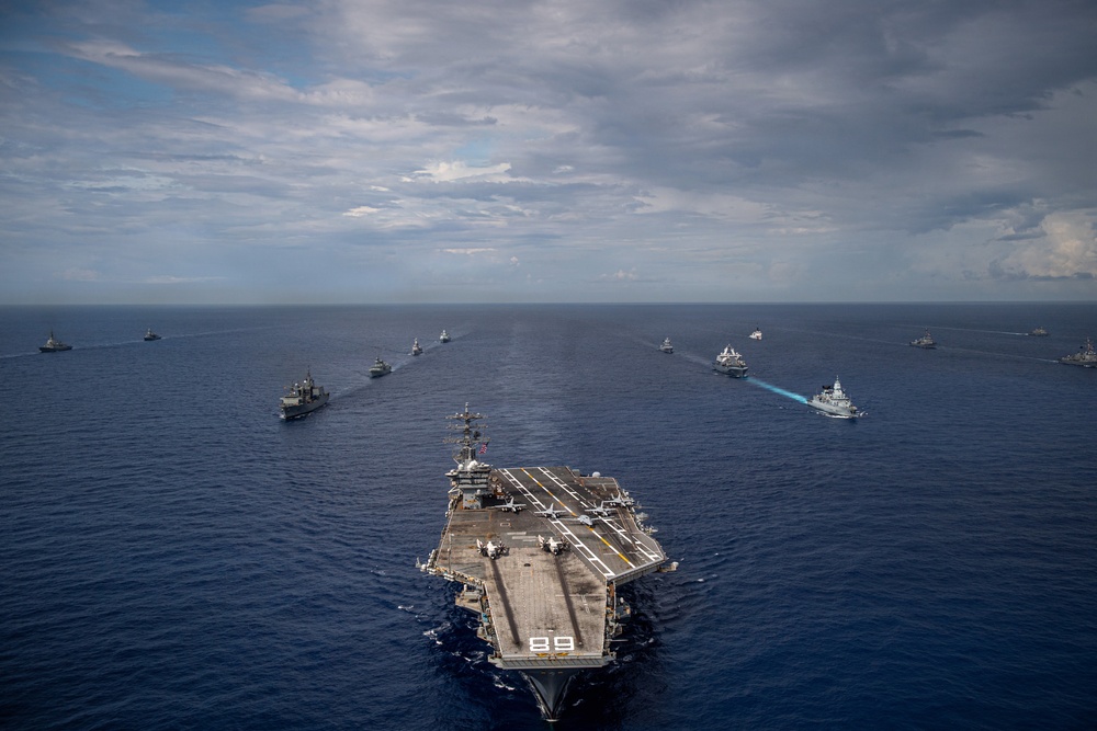 Nimitz Participates in 13 Fleet Exercise wtih 13 Partner and Allied Nations