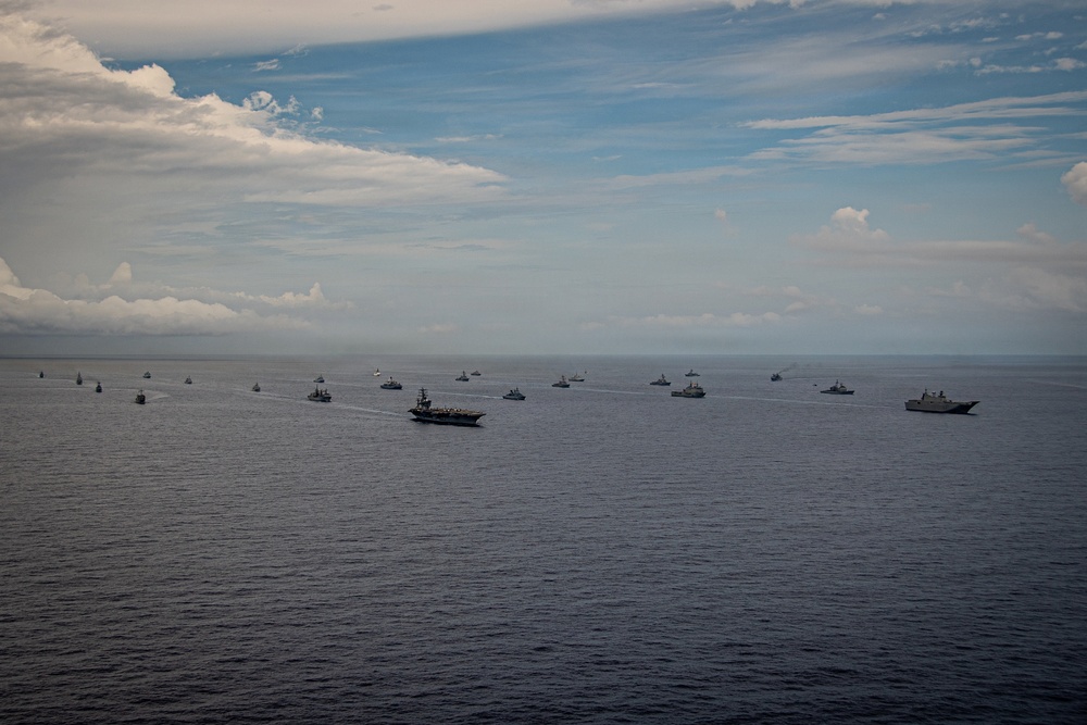 USS Nimitz participates in 13 Fleet Exercise with 13 Partner and Allied Nations