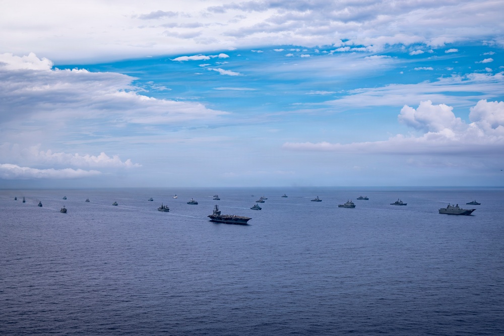Nimitz Participates in 13 Fleet Exercise wtih 13 Partner and Allied Nations