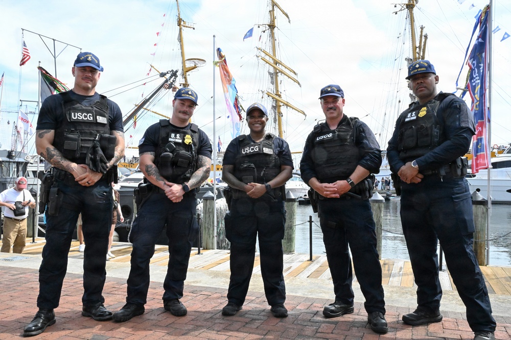 Coast Guard provides maritime security for Sail250 Virginia
