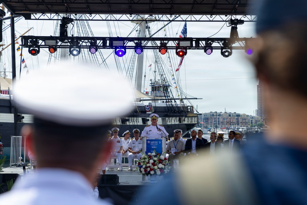 SAIL 250 Maryland and Airshow Baltimore Welcome Ceremony