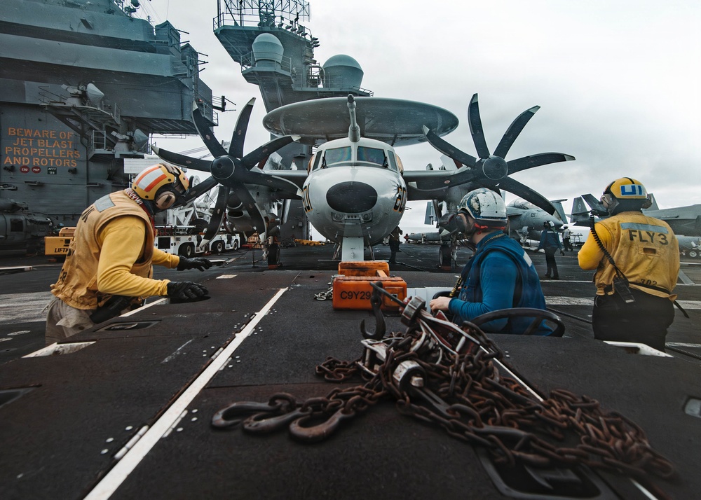 George Washington Conducts Flight Operations
