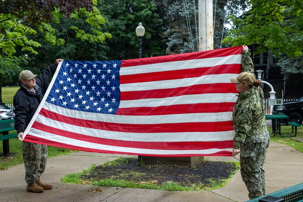 PNSY Retire Flag Steve Hathaway