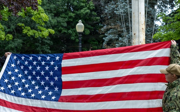 PNSY Retire Flag Steve Hathaway